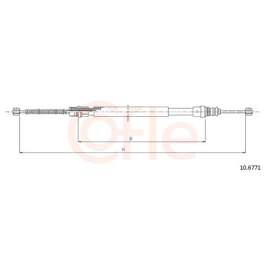 92.10.6771 - Cable, parking brake 