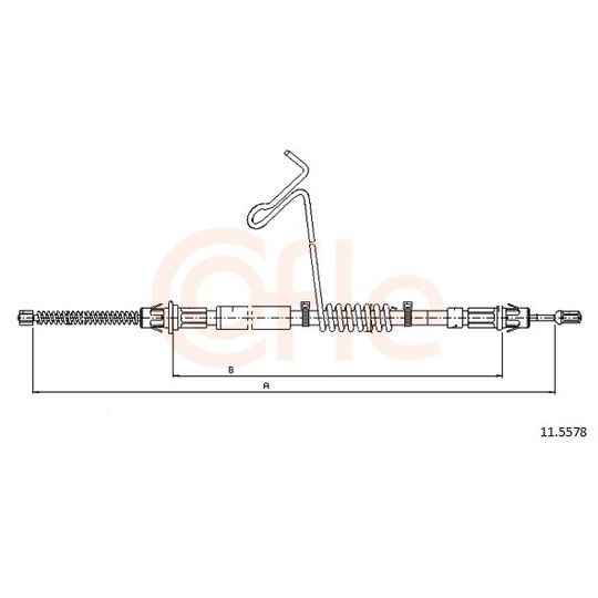 92.11.5578 - Cable, parking brake 