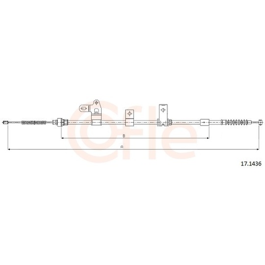 92.17.1436 - Cable, parking brake 