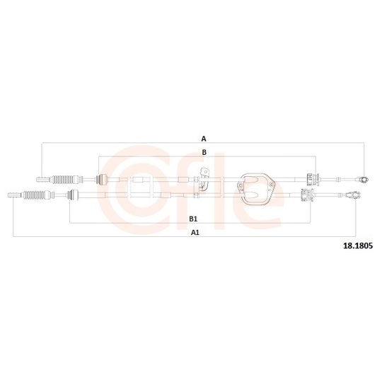 92.18.1805 - Cable, manual transmission 