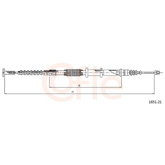 92.1651.21 - Cable, parking brake 