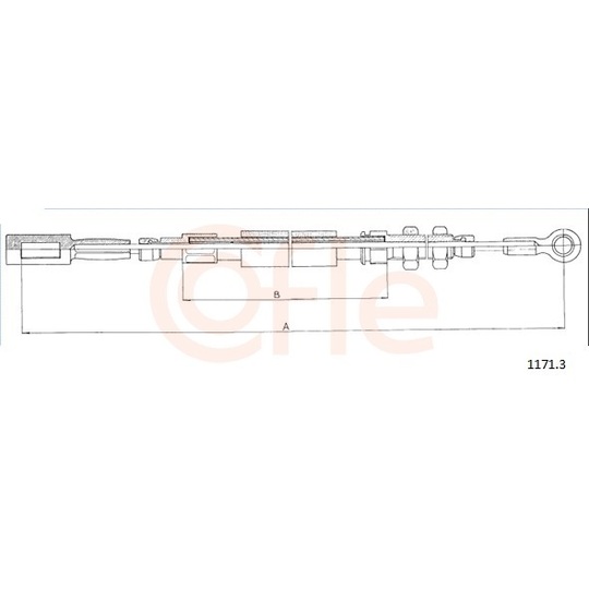 92.1171.3 - Cable, parking brake 