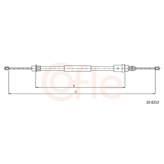 92.10.6213 - Cable, parking brake 