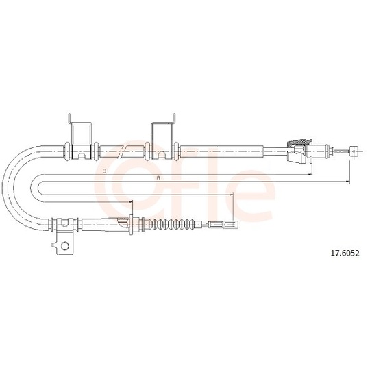 92.17.6052 - Cable, parking brake 