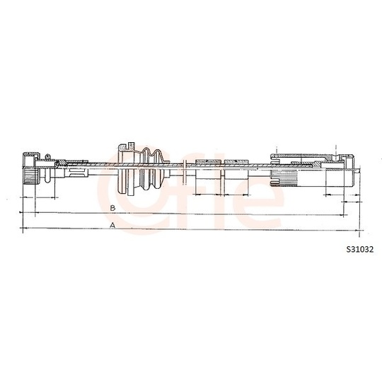 92.S31032 - Tacho Shaft 