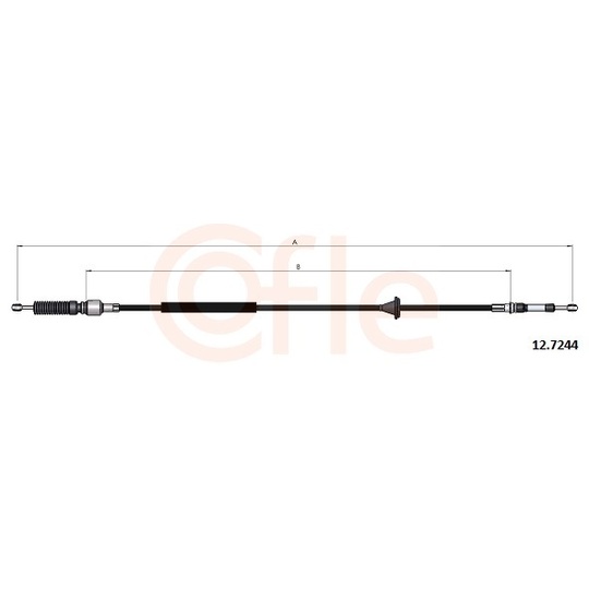 92.12.7244 - Cable, manual transmission 