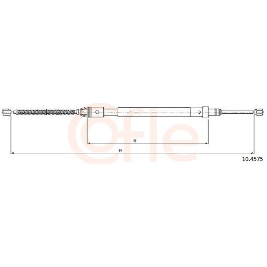 92.10.4575 - Cable, parking brake 