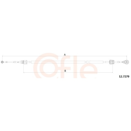 92.12.7279 - Cable, manual transmission 