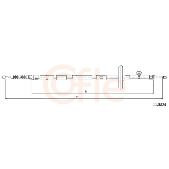 92.11.5824 - Cable, parking brake 