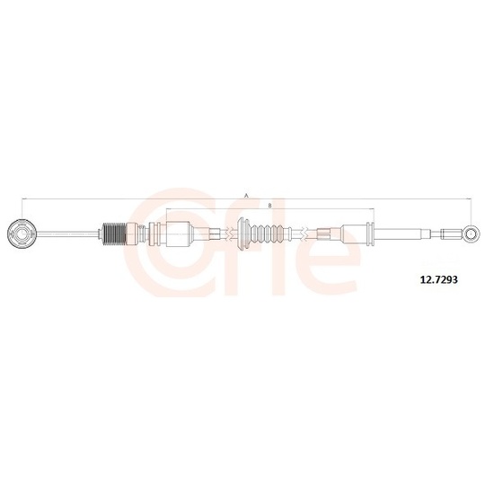 92.12.7293 - Cable, manual transmission 