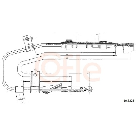 92.10.5223 - Cable, parking brake 