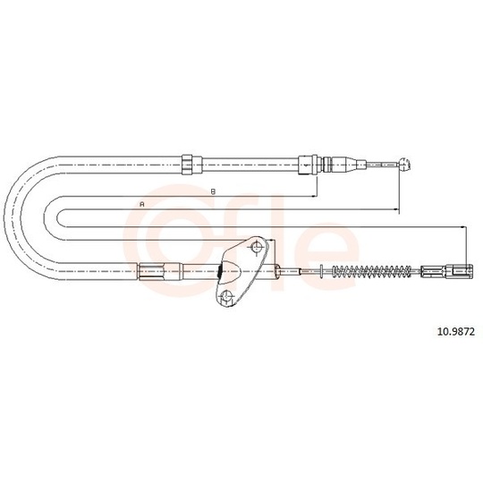 92.10.9872 - Cable, parking brake 