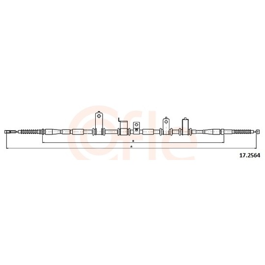 92.17.2564 - Cable, parking brake 