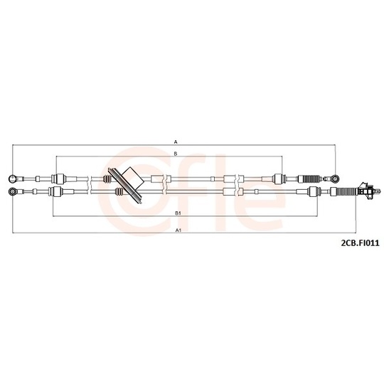 92.2CB.FI011 - Cable, manual transmission 