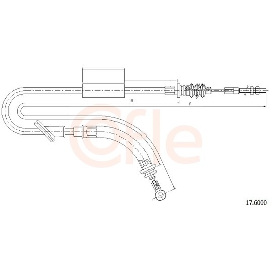 92.17.6000 - Cable, parking brake 