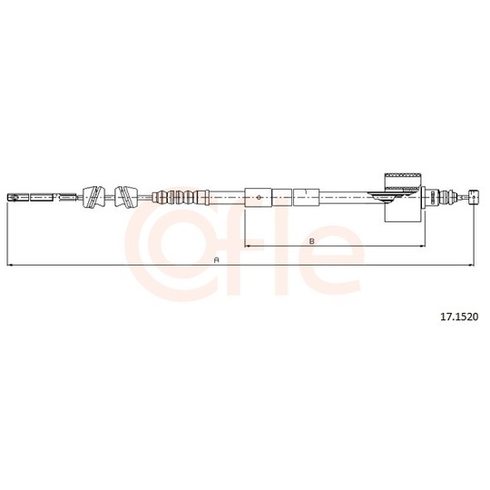 92.17.1520 - Cable, parking brake 