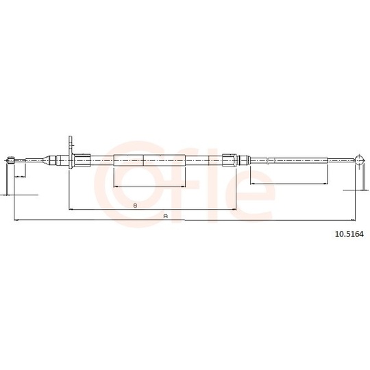 92.10.5164 - Cable, parking brake 