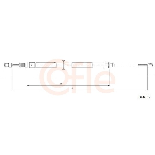 92.10.6792 - Cable, parking brake 