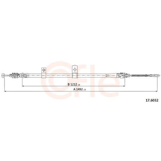 92.17.6032 - Cable, parking brake 