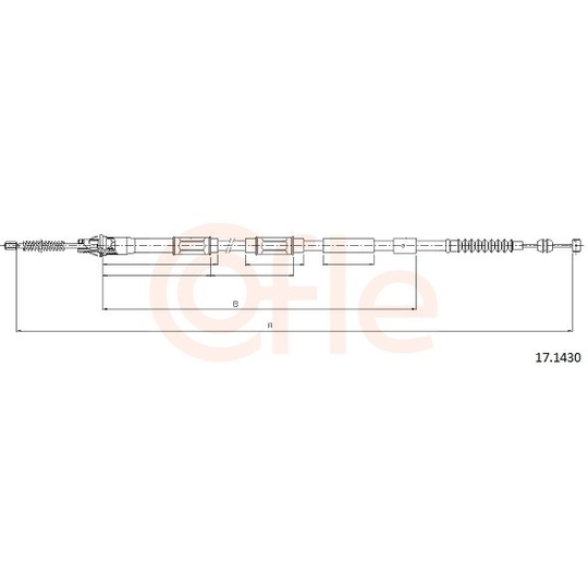 92.17.1430 - Cable, parking brake 