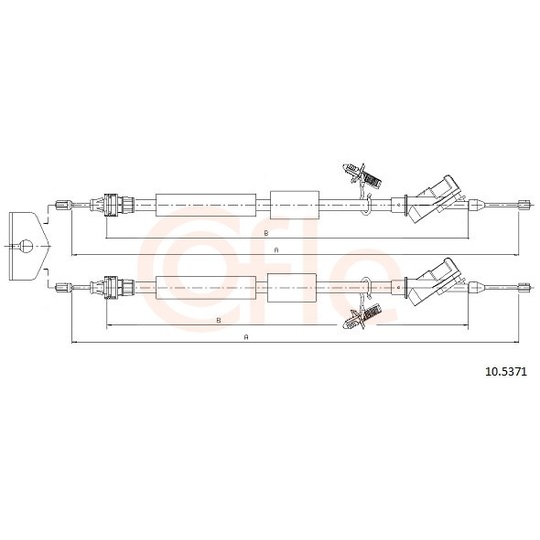 92.10.5371 - Cable, parking brake 