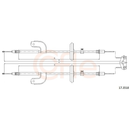 92.17.3518 - Cable, parking brake 