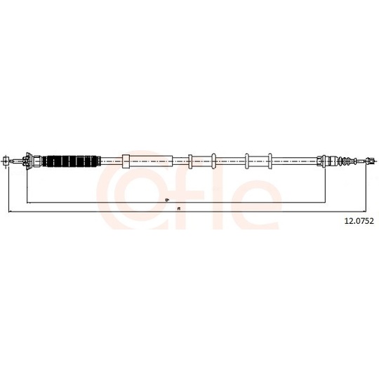 92.12.0752 - Cable, parking brake 