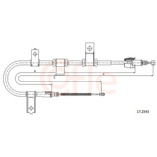 92.17.2543 - Cable, parking brake 