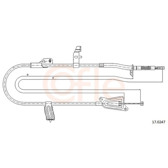 92.17.0247 - Cable, parking brake 