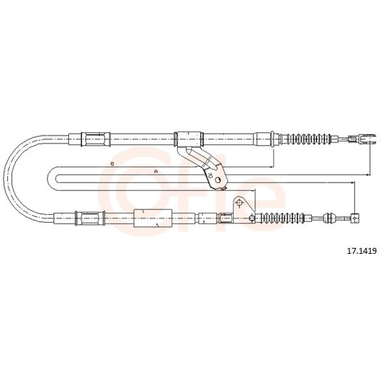 92.17.1419 - Cable, parking brake 