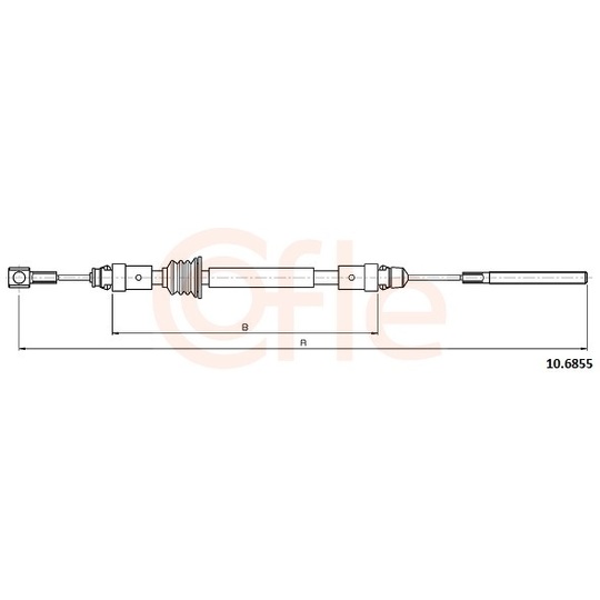 92.10.6855 - Cable, parking brake 