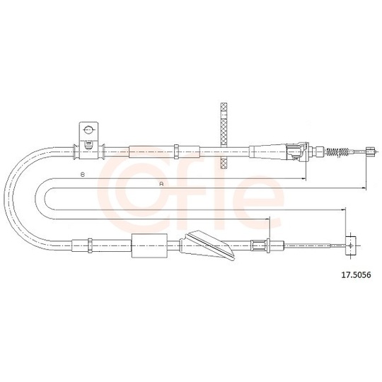 92.17.5056 - Cable, parking brake 