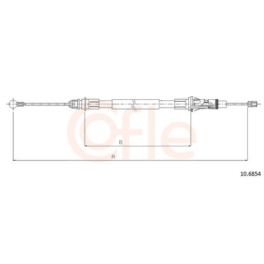 92.10.6854 - Cable, parking brake 