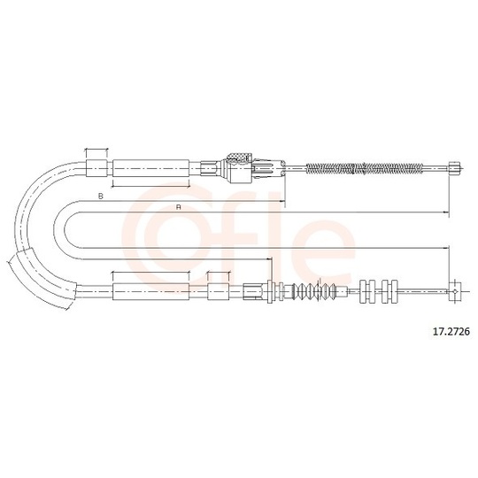 92.17.2726 - Cable, parking brake 