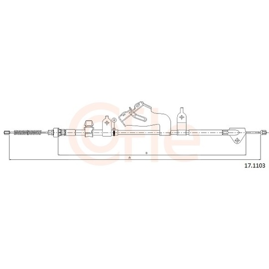 92.17.1103 - Cable, parking brake 