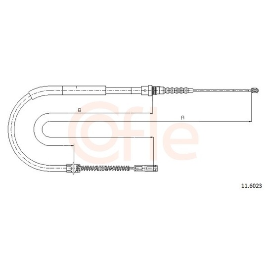 92.11.6023 - Cable, parking brake 