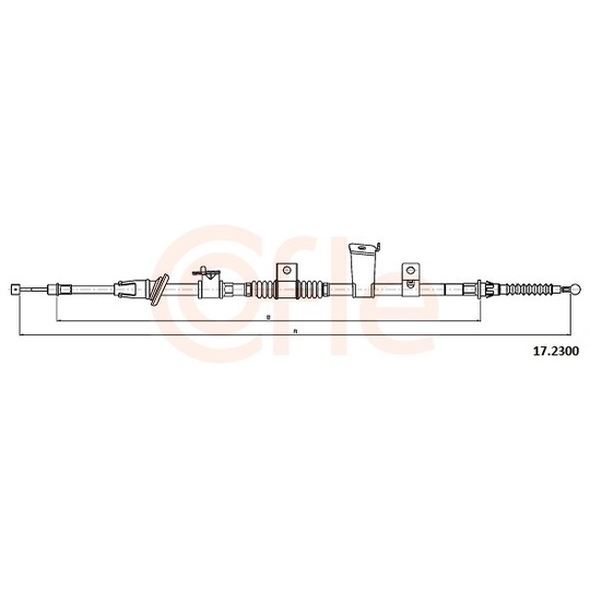 92.17.2300 - Cable, parking brake 