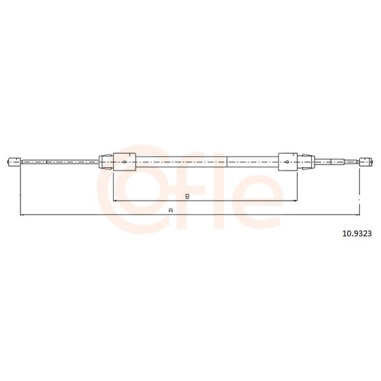 92.10.9323 - Cable, parking brake 