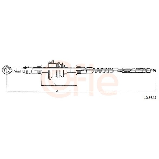 92.10.9845 - Cable, parking brake 