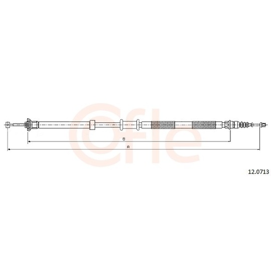 92.12.0713 - Cable, parking brake 