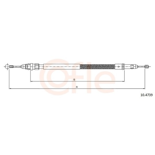 92.10.4739 - Cable, parking brake 