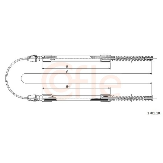 92.1701.10 - Cable, parking brake 