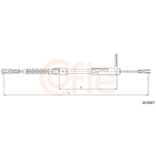 92.10.9587 - Cable, parking brake 