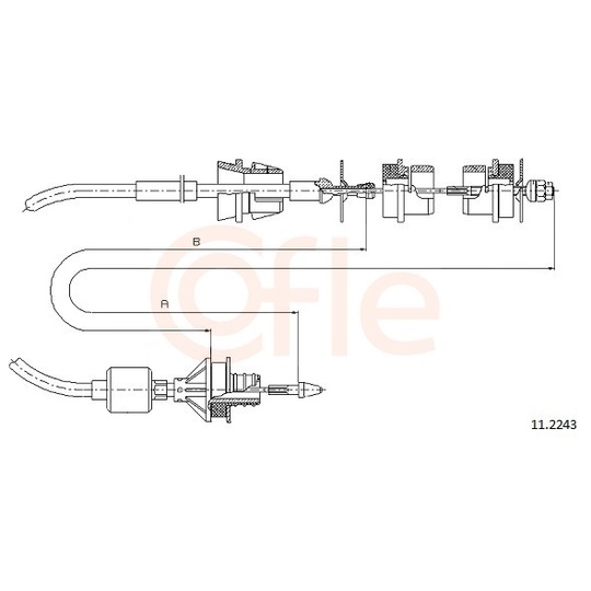 92.11.2243 - Clutch Cable 