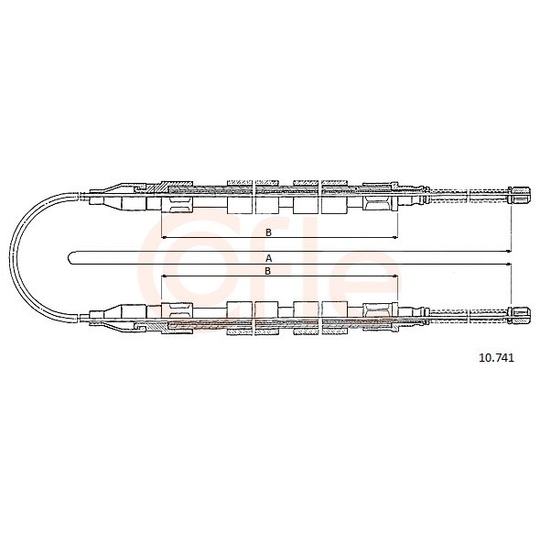 92.10.741 - Cable, parking brake 