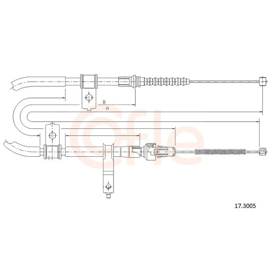 92.17.3005 - Cable, parking brake 