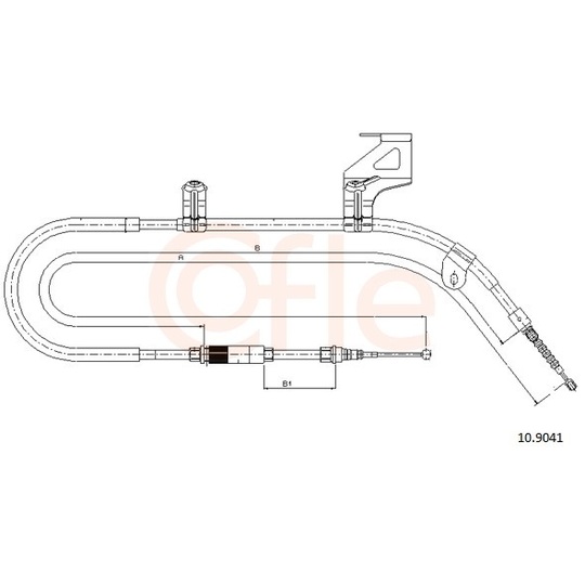 92.10.9041 - Cable, parking brake 