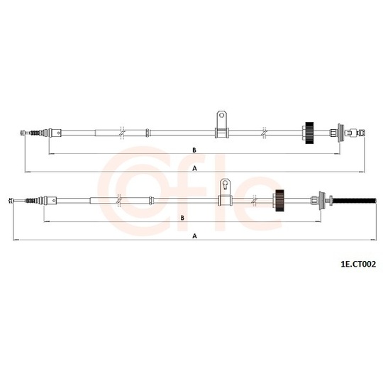 92.1E.CT002 - Cable, parking brake 