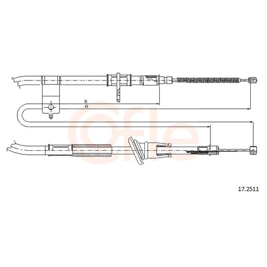 92.17.2511 - Cable, parking brake 