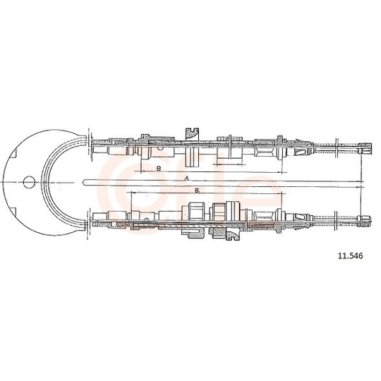 92.11.546 - Cable, parking brake 